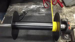 Gif of Yellow Wire Spool