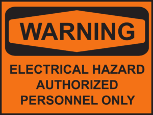 Warning Sign - Electrical Hazard Authorized Personnel Only